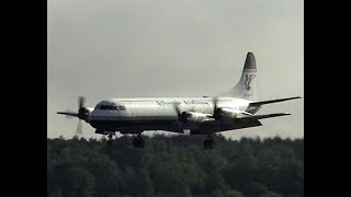 Atlantic Airlines Lockheed L-188C(F) Electra & British Aerospace BAe ATP at Bournemouth Airport