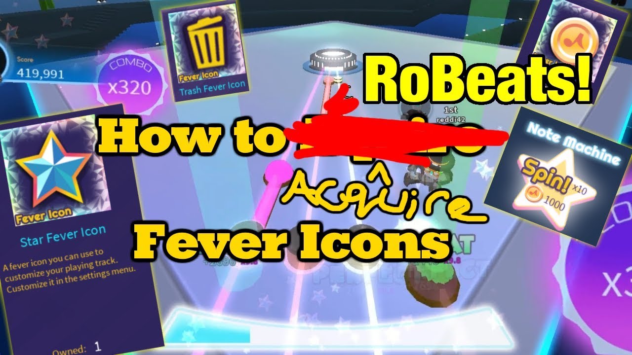 roblox, reddi42, twitch, gameplay, robeats, fever icons, icons, note machin...
