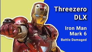 Threezero DLX Infinity Saga Iron Man 2 Battle Damaged Mark 6 Iron Man Figure Review