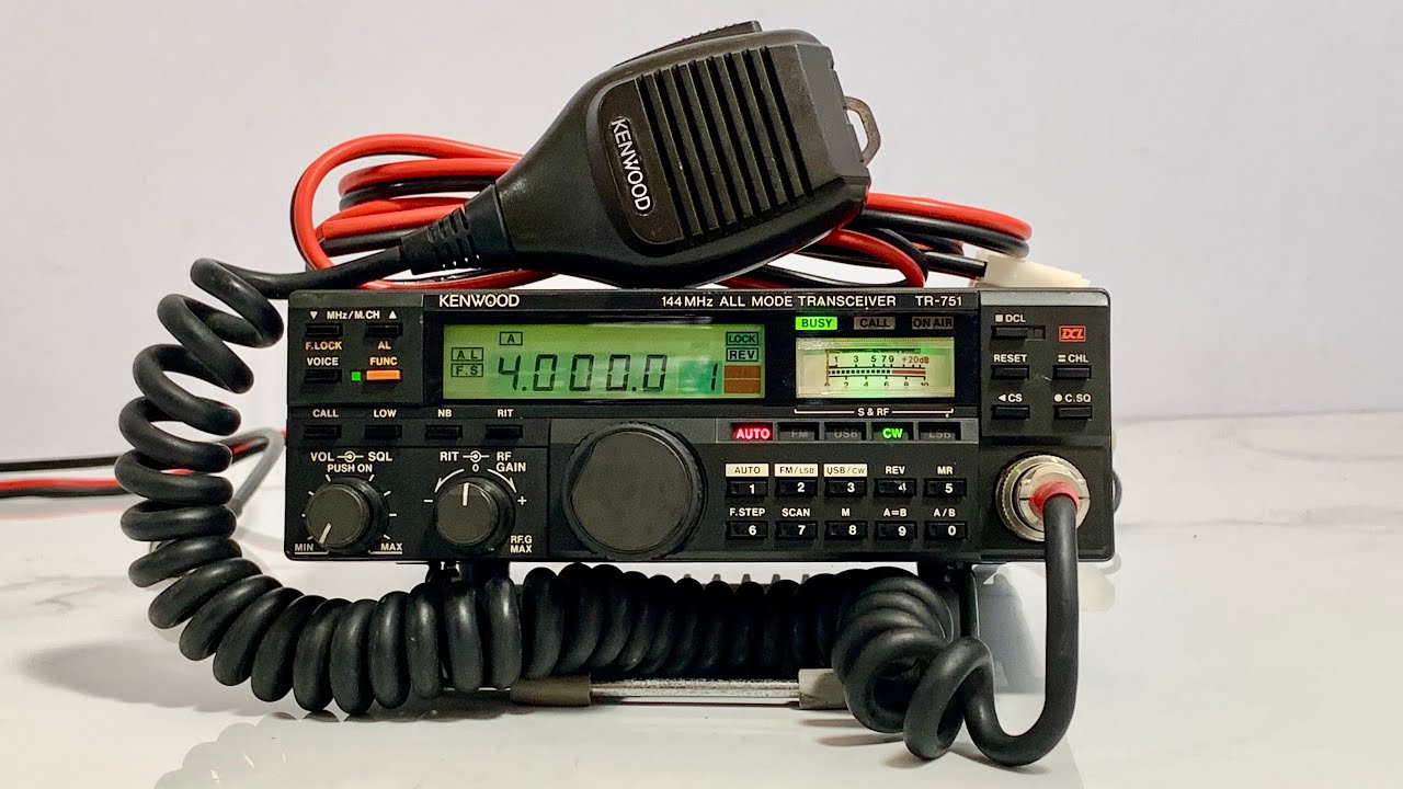 ☀️Kenwood TR-751D VHF 40W + DC + MIC + KB Open☀️ - YouTube