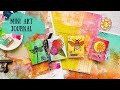 Cute Mini Art Journal - Made from Gelli Prints