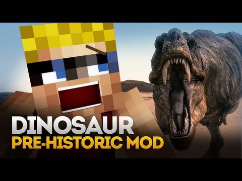 Minecraft Mod Spotlight: DINOSAURS EVERYWHERE! (Pre-Historic Mod) (1.5.1)
