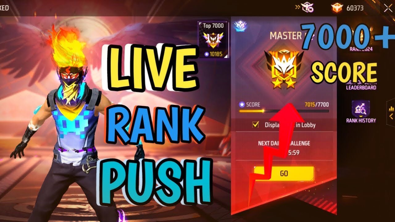 Free fire Live rank push season 40 Road to Grandmaster - YouTube