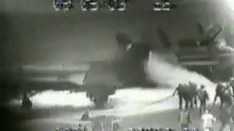 A-6 Intruder Breaks Off Tailhook (7-19-1991)