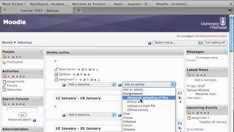 Moodle 1.9.3 - Single File Upload Assignment