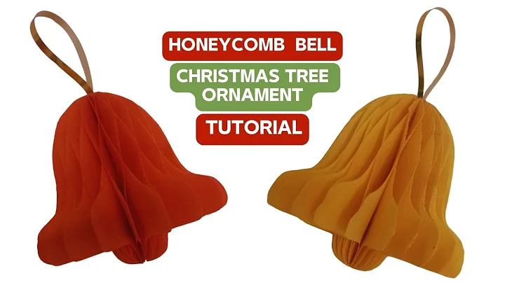 How to make a Honeycomb Bell Christmas Tree Ornament! DIY!