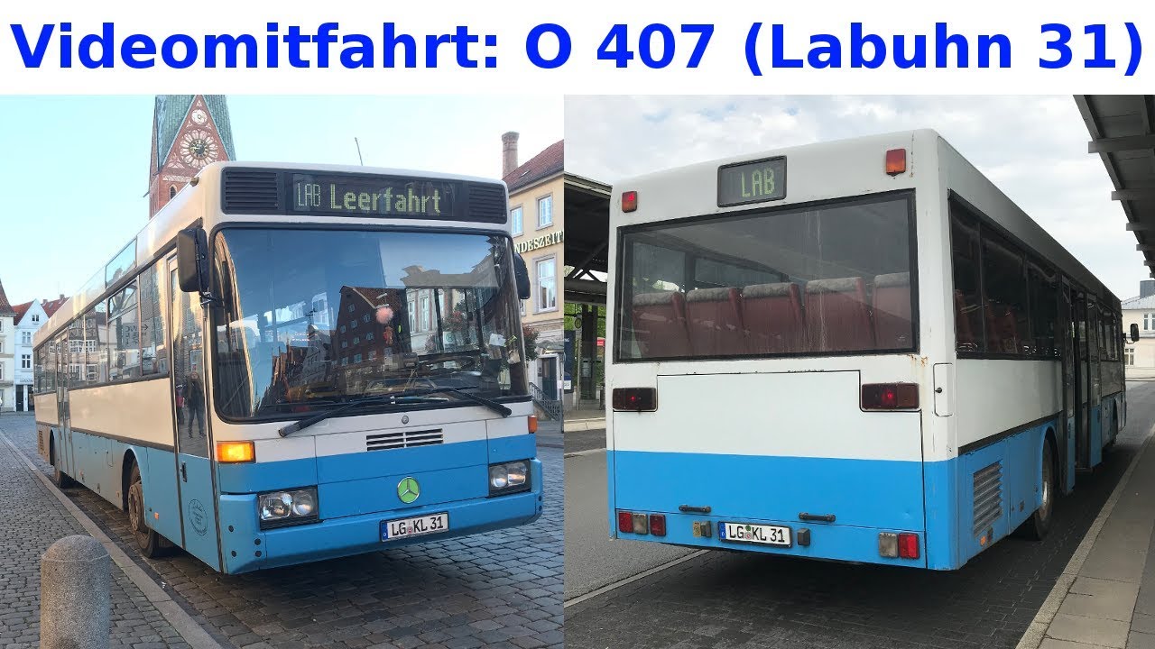 O 407 (Labuhn 31, Bj. 1990) [2. Mitfahrt/Video | Innen] (30.04.2018 ...