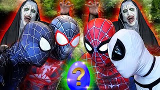 TEAM SPIDER-MAN IN REAL LIFE || Mansion Battle Story ( Nerf Gun War , Parkour , Swimming ... )