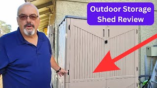 🏡 Aoxun Outdoor Storage Shed Review | 64 Cu.Ft Waterproof Resin Cabinet 🚪🌧️