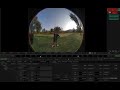 Fish eye VR video editing
