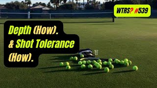 Tennis Singles Shot Tolerance.  WTRS # 539.  It's A Counting Tactic.