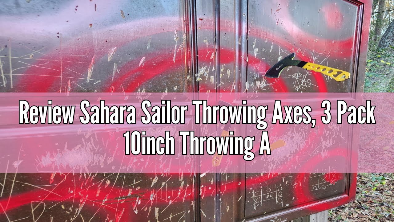 Review Sahara Sailor Throwing Axes, 3 Pack 10inch Throwing Axes and Tomahawks Set, with Bottle Opene