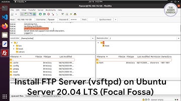 Install FTP Server (vsftpd) on Ubuntu Server 20.04 LTS (Focal Fossa)
