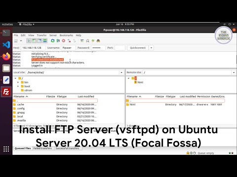 Install FTP Server (vsftpd) on Ubuntu Server 20.04 LTS (Focal Fossa)