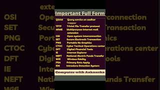 Important Full forms for CCC exam | Computer | Aakansha singh | #cccpreparation #fullforms #cccexam screenshot 5