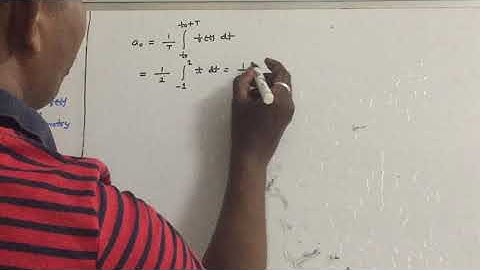 Signals & Systems - Trigonometric Fourier series expansion - working example - 6 (odd symmetry)