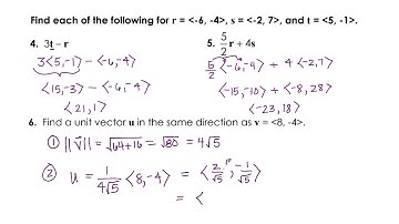Introduction to vectors test review