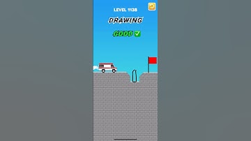 Draw bridge puzzle game level 1138 #gaming #drawing #Shorts