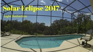 Solar Eclipse 2017 Daylight Reduction Time Lapse in Orlando Florida