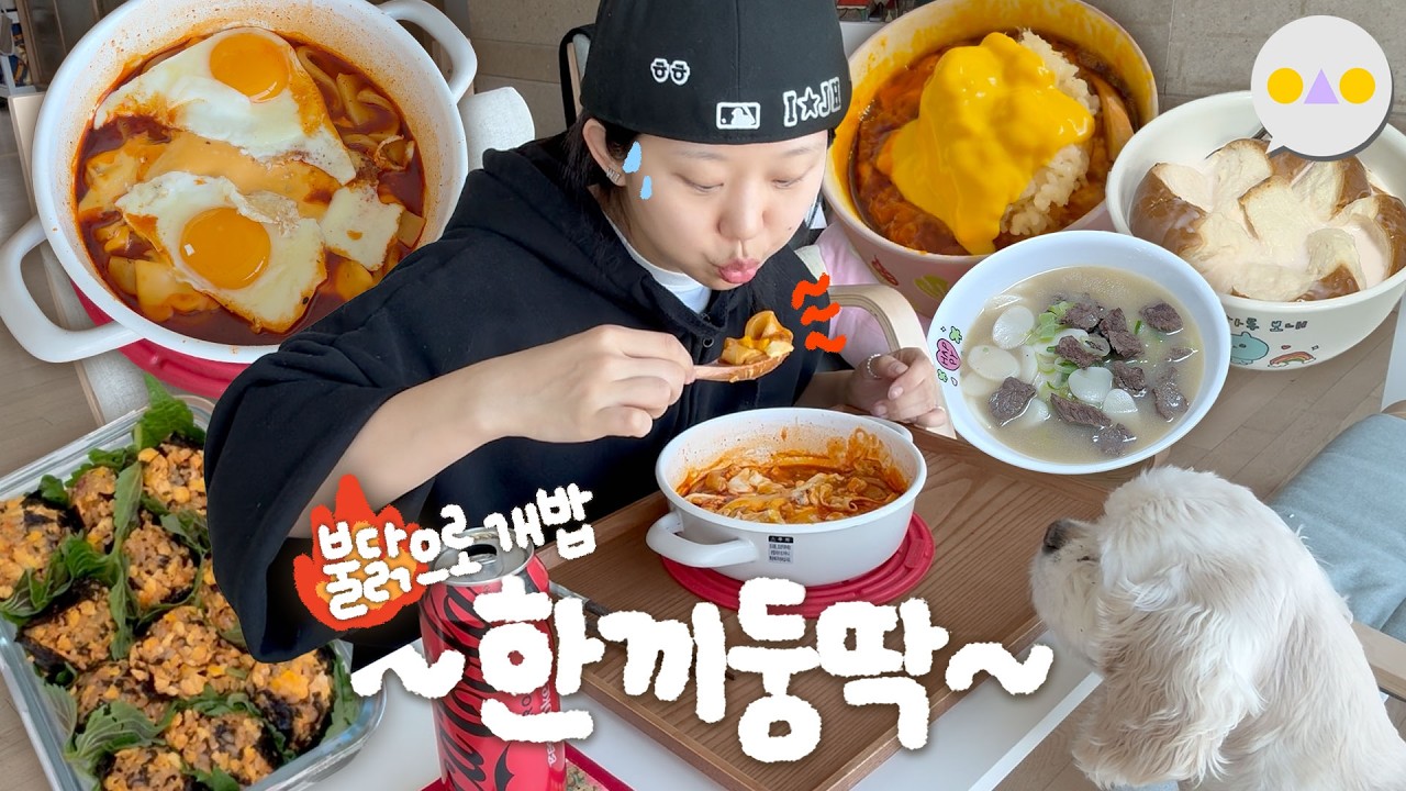 {한끼둥딱} 달걀과 불닭소스로 점철된 대충개밥의 나날