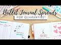 5 Quarantine Bullet Journal Spreads! || Bullet Journal Ideas While Social Distancing