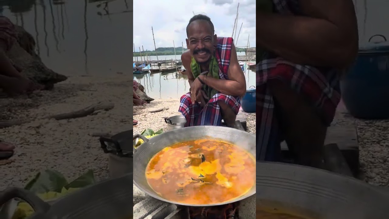 #แกงส้มปลามิหลังกับหัวมันทืงริมเลยวบ