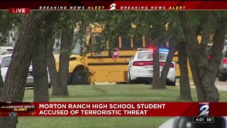 Morton Ranch High School student accused of terroristic threat