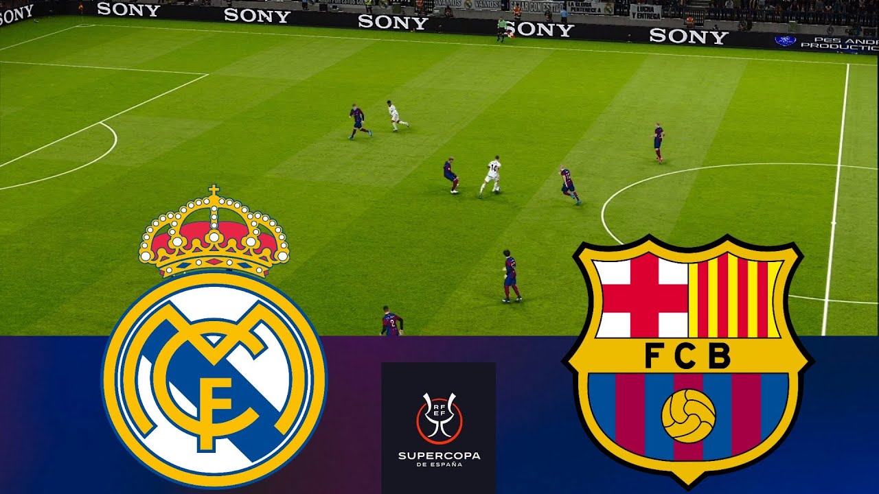 Real Madrid vs Barcelona | Final Supercopa 2024 Full Match Today ...