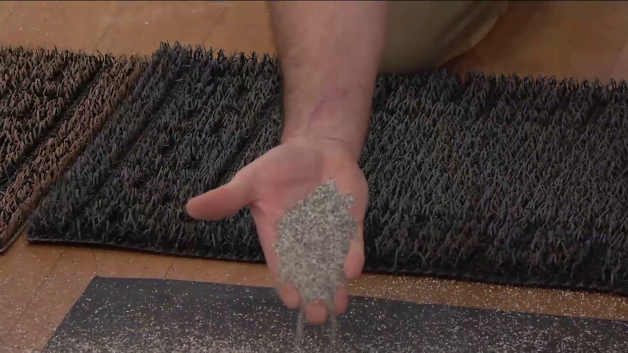 Don Aslett's 20" x 35" Outdoor Dirt Trapping AstroTurf Mat on QVC YouTube
