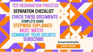 TCS Resignation Process 📝 | Fill Separation Docs | Complete Guide Explained | #tcs