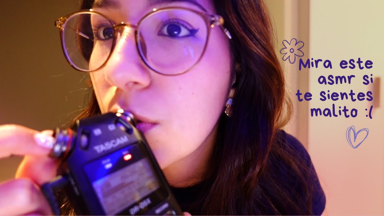 ASMR | Susurrando Afirmaciones Positivas ❤️‍🩹 + Mic Touching 😮‍💨