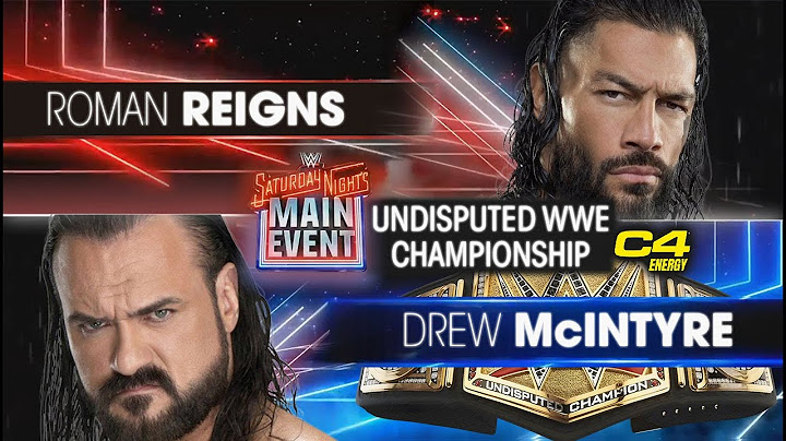 WWE2K25 Universe Mode | Roman Reigns vs. Drew Mcintyre | Undisputed WWE Championship Match