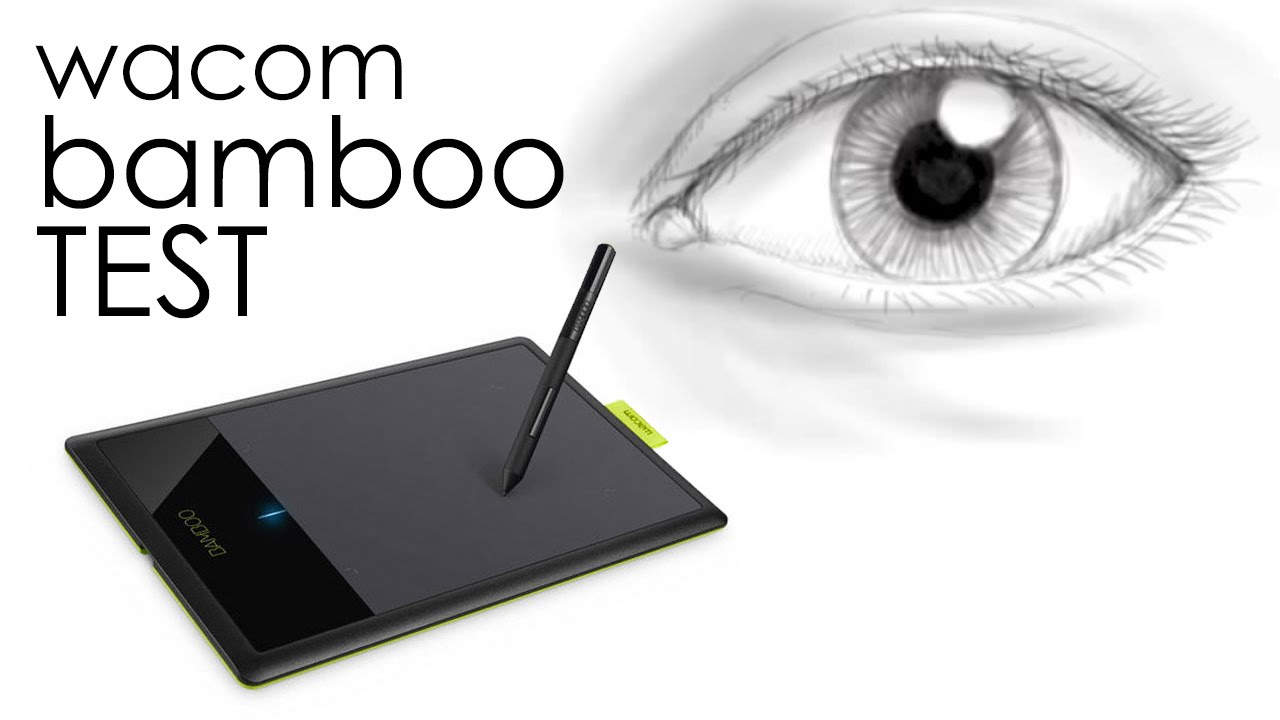 Wacom Bamboo Test Painting Eye - YouTube