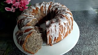 Cake with poppy seeds - quick and delicious