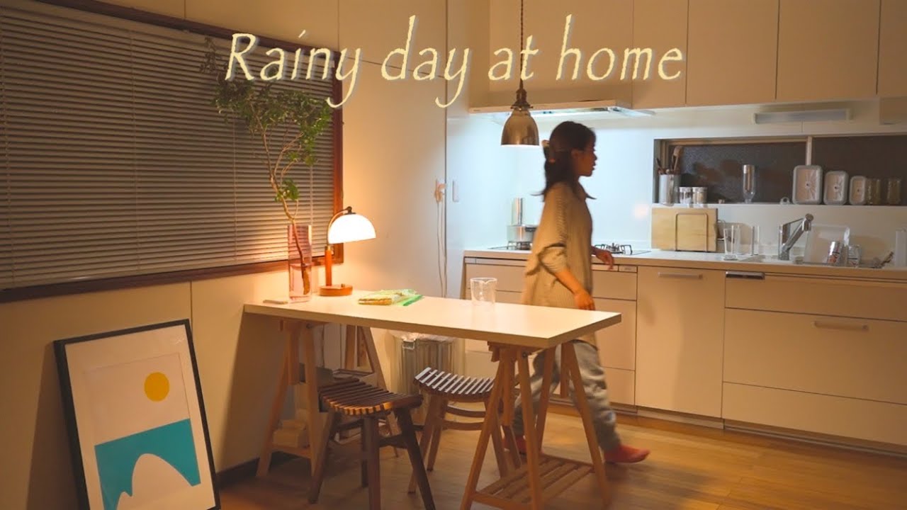 【雨の日の過ごし方】朝活と静かな秋を楽しむ一日🍂🎧おうちを整えるｌハロウィンｌ今月の植物ｌ生活音