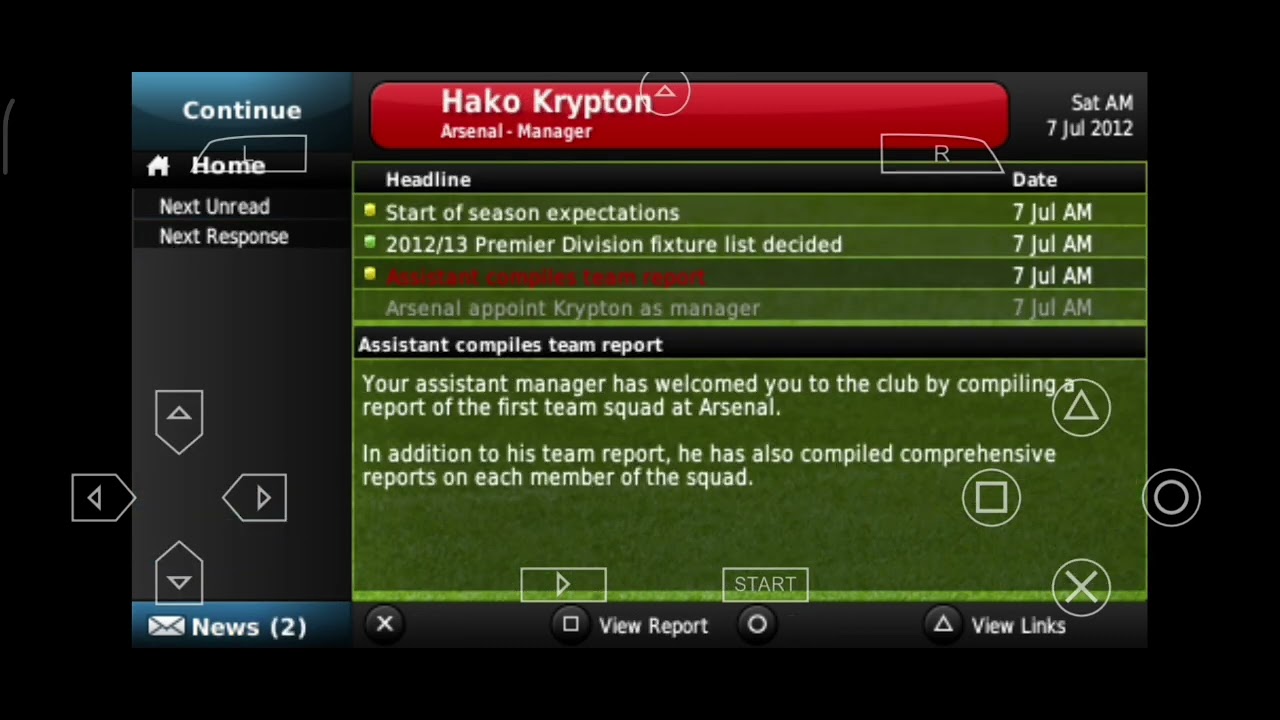 Playing Football Manager Handheld 2013 in 2025 - YouTube