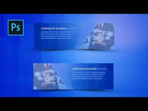 corporate banner design photoshop tutorial 