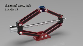 how to design and assemble screw jack in Catia v5 , #screwjack #assembly #design #catia #catiav5
