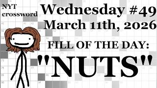 Wednesday, 3/11/26 -- NYT Crossword with Sam