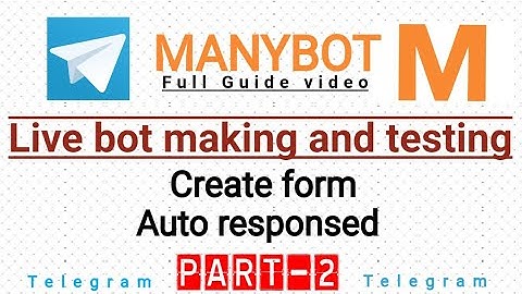 live bot making and testing by Manybot full guid video (part-2) #techas74 #telegram #telegram_bot