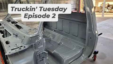 TRUCKIN' TUESDAY EPISODE 2 / STRIPPING OFF OLD PAINT AND EPOXY PRIMER ! / DIYMOVEMENT / 85 SHORT BED