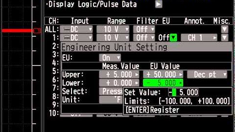 Calibrating Graphtec GL Series Instruments to Display Engineering Units