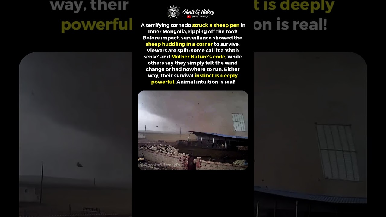 The Sheep Knew Something Was Coming #nature #tornado #animals #weather #science #documentary