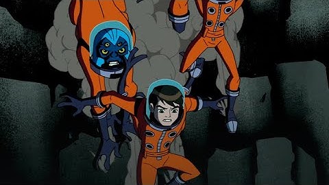 Ben 10 Alien Force - Ben, Gwen, Kevin and Simian vs Guard Drones