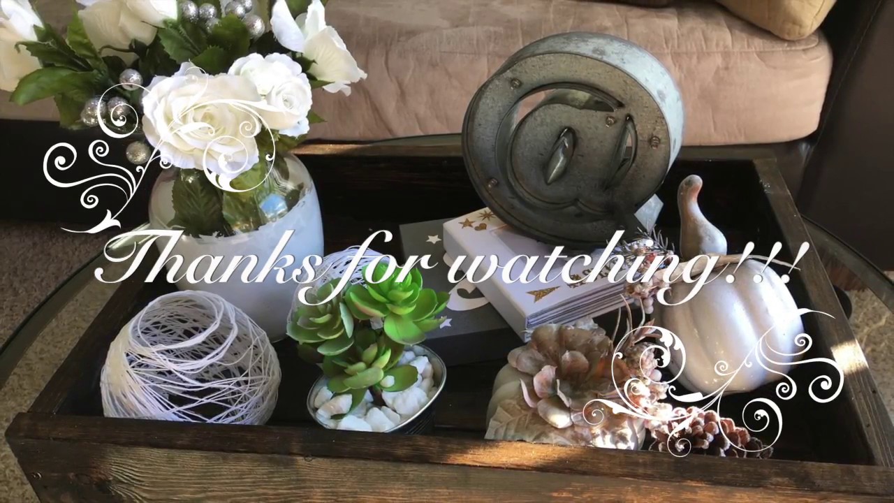 DIY SERVING TRAY CENTERPIECE THRIFTED TREASURE RUSTIC EP 1