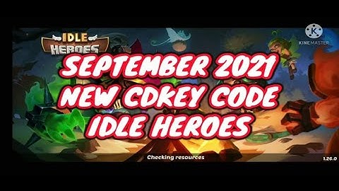 SEPTEMBER 2021 - NEW CDKEY CODE FOR IDLE HEROES