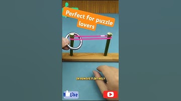 Can You Solve This? Remove the Ring Without Cutting the Rope! 🧠🧐 #Puzzle #IQTest