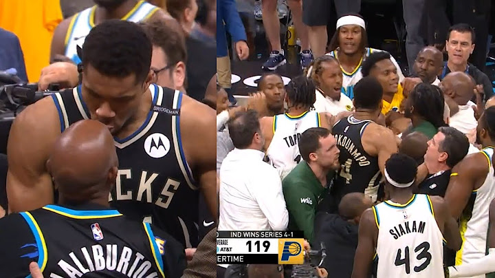 Tyrese Haliburton game winner vs Bucks then Giannis gets into it with Hali's Dad 😳