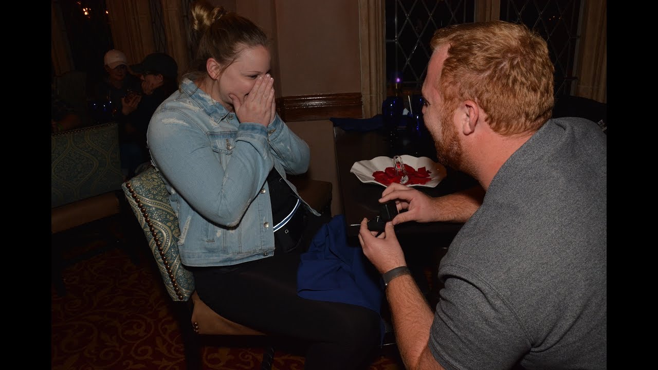 Best Disney World Proposal Ever! Cinderella's Royal Table Magic Kingdom