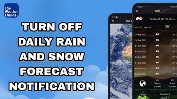 How To Turn Off Daily Rain And Snow Forecast Notification On The Weather Channel App